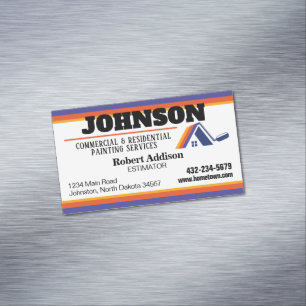 Painting Services Commercial and Residential Magnetic Business Card