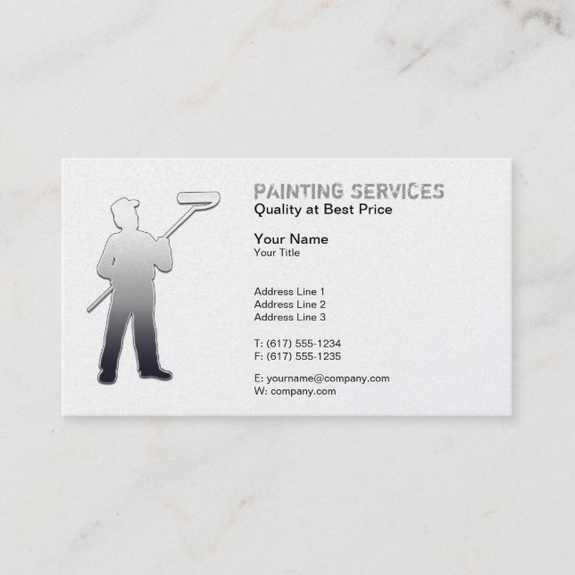 Painting Services | Elegant Painters Business Card (Front)