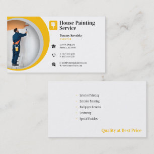 Painting Services Painter at work Business Card