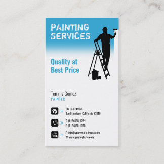 Painting Services | Painter at work Business Card