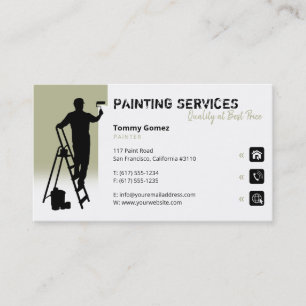 Painting Services Painter at work Business Card