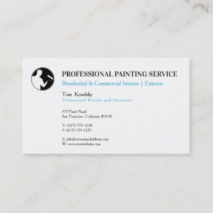 Painting Services Painter at work Business Card