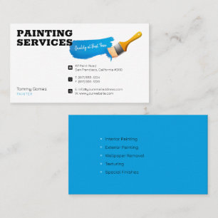 Painting Services Painter at work Business Card