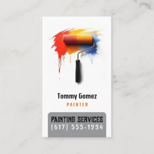 Painting Services   Painters Business Card