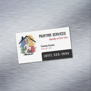 Painting Services   Painters Magnetic Business Card