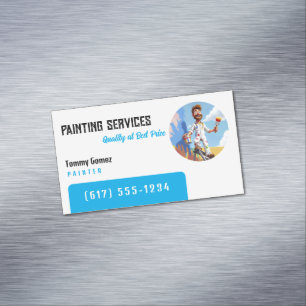Painting Services   Painters Magnetic Business Card