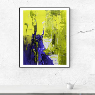 Painting Splattered Wall Art. Poster