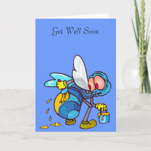 Painting Stripes Get Well Card