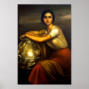 Painting “the Fuensanta” Julio Romero de Torre Poster