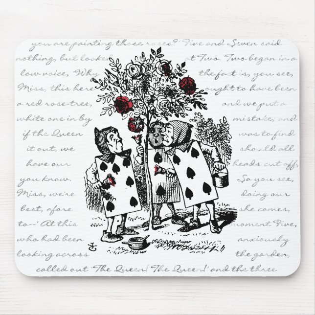 Painting the Roses Red Mouse Pad (Front)