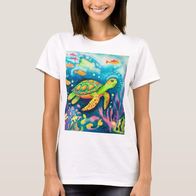 Painting Turtle T-Shirt (Front)