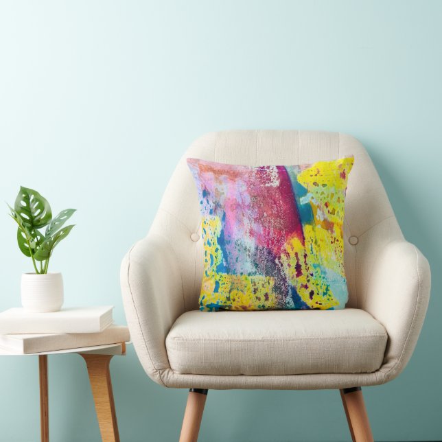 Painting/ Watercolor/ Modern/ Aesthetic/ Style Cushion (Chair)