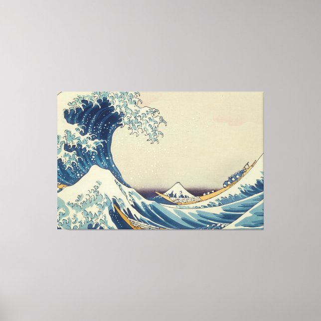 Painting waves Premium Wrapped Canvas (Gloss) (Front)