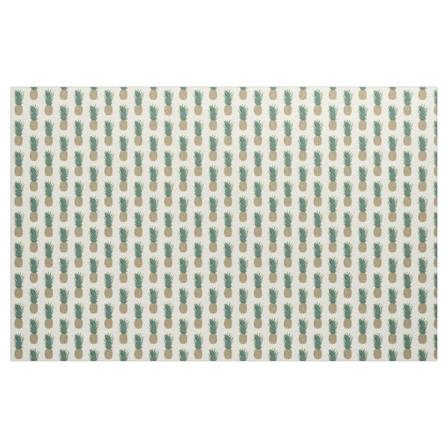 Painting Whole Ripe Pineapple Custom Fabric (Yard)