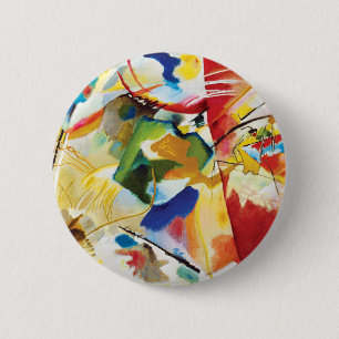Painting with Green Centre by Wassily Kandinsky 6 Cm Round Badge