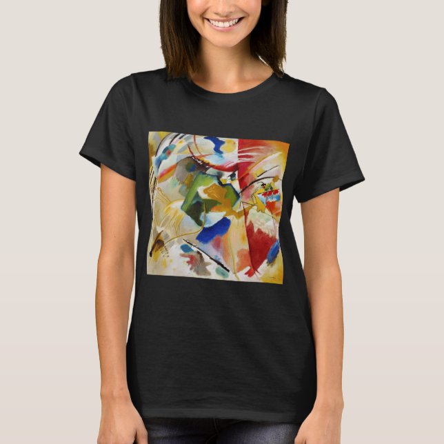 Painting with Green Centre by Wassily Kandinsky T-Shirt (Front)