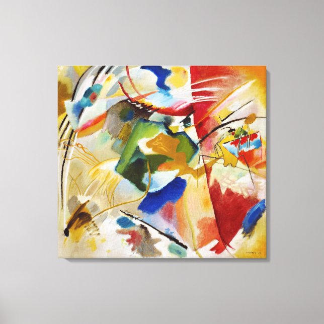 Painting with Green Centre Wassily Kandinsky Canvas Print (Front)
