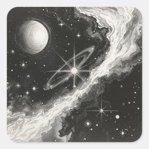Paintings for Space Lovers Square Sticker