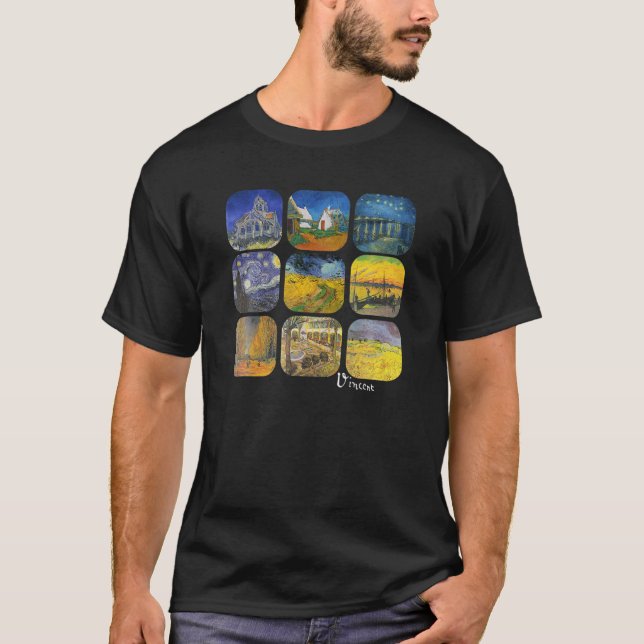 Paintings Of Famous Artist Van Gogh For Art Teache T-Shirt (Front)