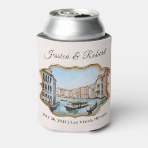 Paintings of Grand Canal, Venice, Italy Wedding Can Cooler