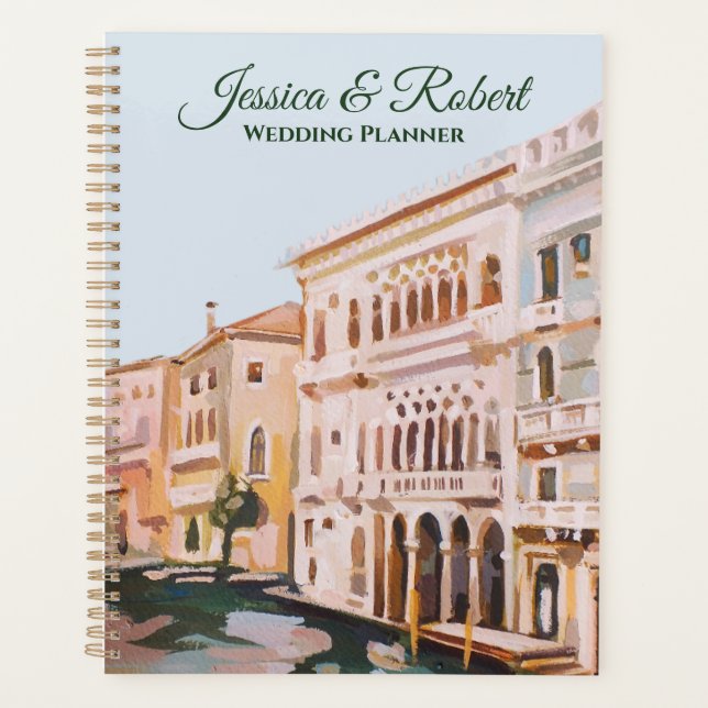 Paintings of Grand Canal, Venice, Italy Wedding Planner (Front)