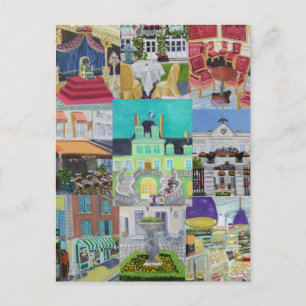 Paintings/Peintures of Fontainebleau,FRANCE Postcard