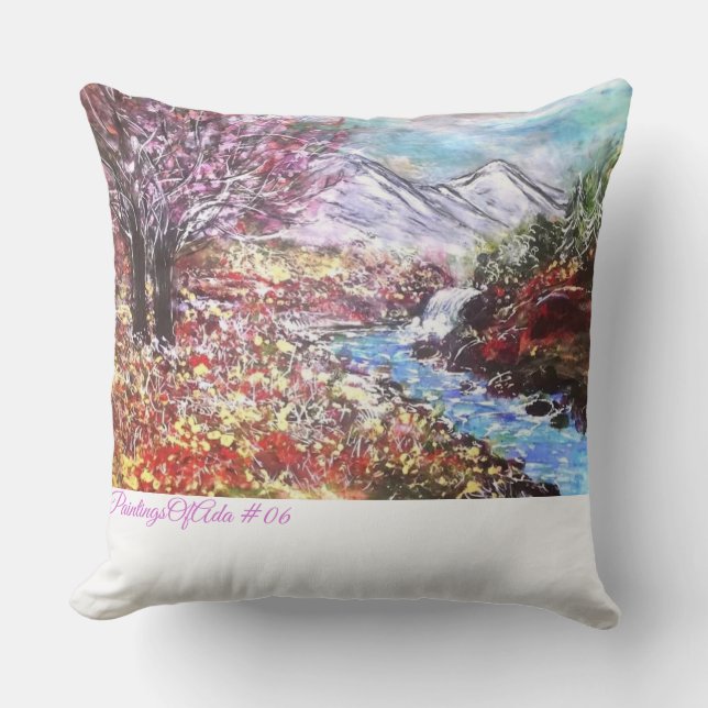 PaintingsOfAda #06 - Artist - Unknown Throw Pillow (Front)
