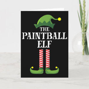 Paintll Elf Matching Family Group Christmas Party  Card