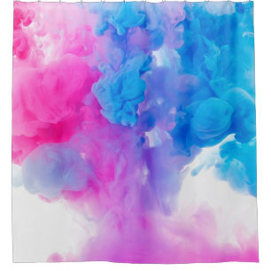 Paints water texture colour bright shower curtain