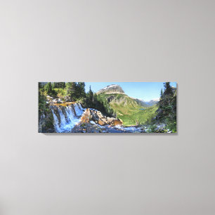 Paiota Falls - Glacier National Park Canvas Print
