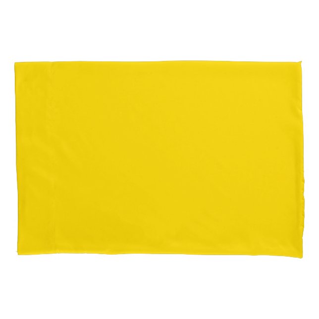 Pair of Bright Yellow Pillowcases (Front-Left)