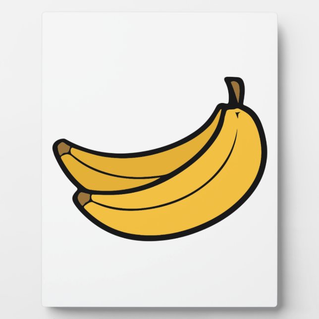 Pair of Cartoon Bananas Plaque (Front)