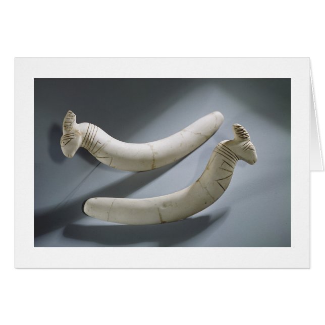 Pair of castanets, Thinite Period (hippopotamus iv (Front Horizontal)