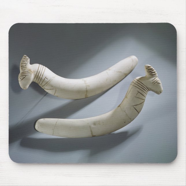 Pair of castanets, Thinite Period (hippopotamus iv Mouse Pad (Front)