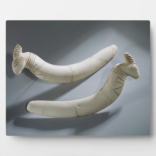 Pair of castanets, Thinite Period (hippopotamus iv Plaque (Front)