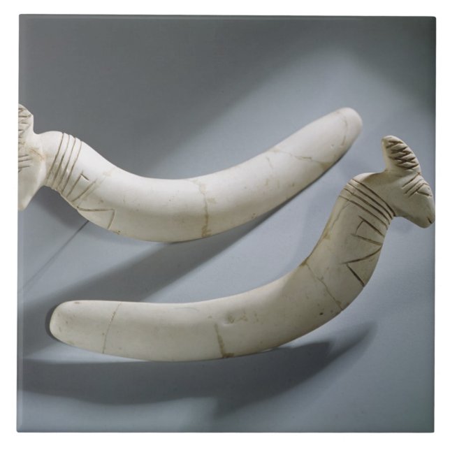 Pair of castanets, Thinite Period (hippopotamus iv Tile (Front)