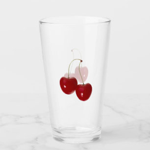 Pair of Cherries Glass