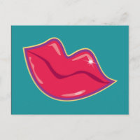 Pair of Cherry Red Lips