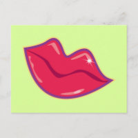 Pair of Cherry Red Lips
