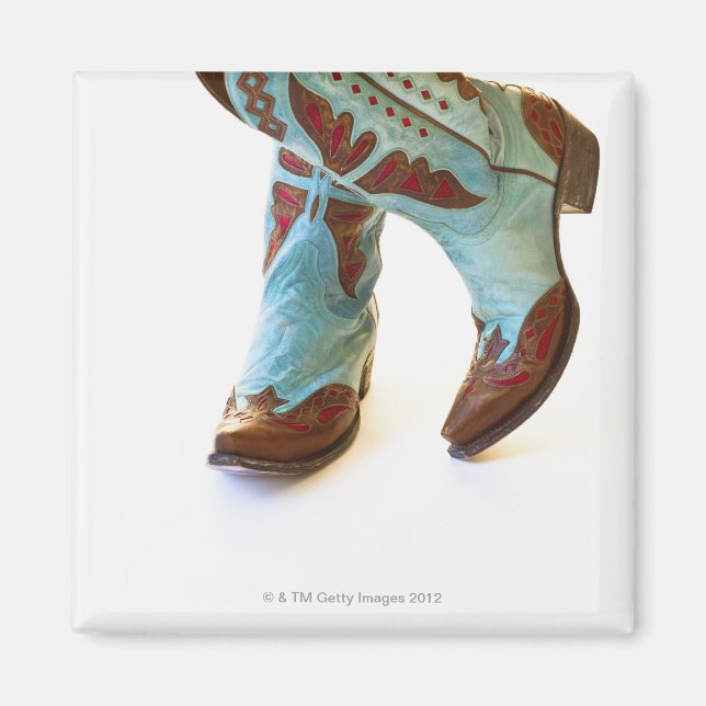 Pair of cowboy shoes 3 magnet (Front)
