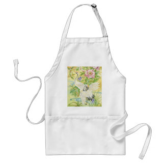 Pair of Cranes Apron