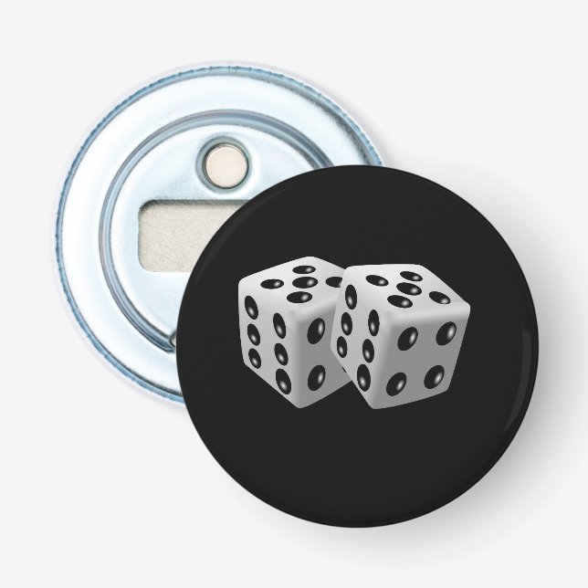 Pair of Dice Bottle Opener (Front)