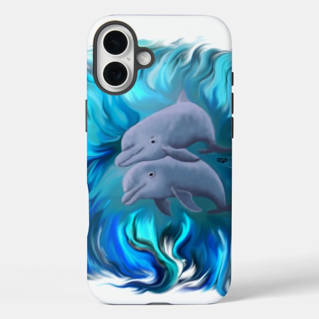 Pair of dolphins Case-Mate iPhone case (Back)
