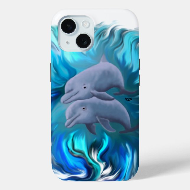 Pair of dolphins Case-Mate iPhone case (Back)