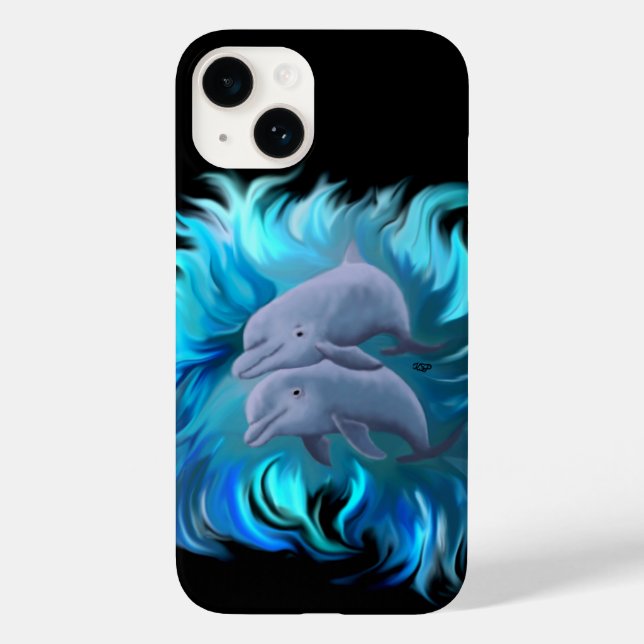 Pair of dolphins Case-Mate iPhone case (Back)