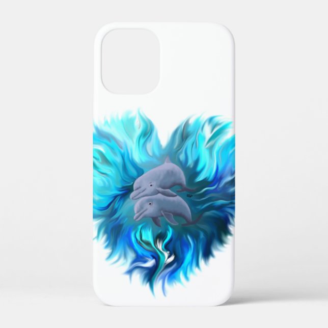 Pair of Dolphins Case-Mate iPhone Case (Back)