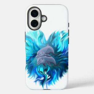 Pair of Dolphins iPhone 16 Case