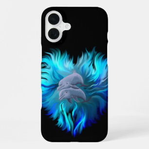 Pair of Dolphins iPhone 16 Plus Case