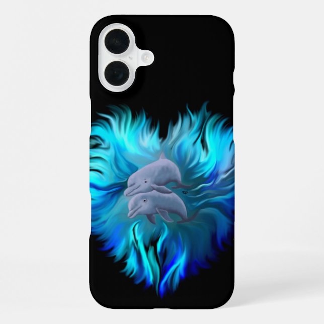 Pair of Dolphins iPhone Case (Back)
