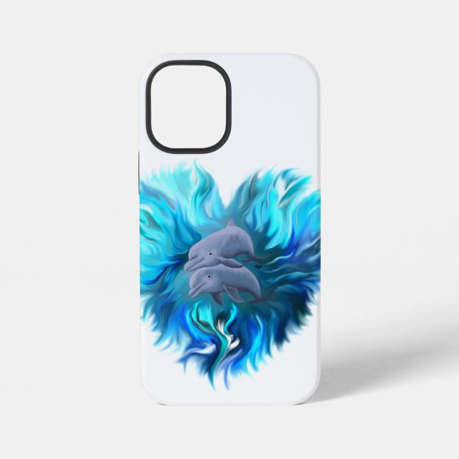 Pair of Dolphins iPhone Case (Back)